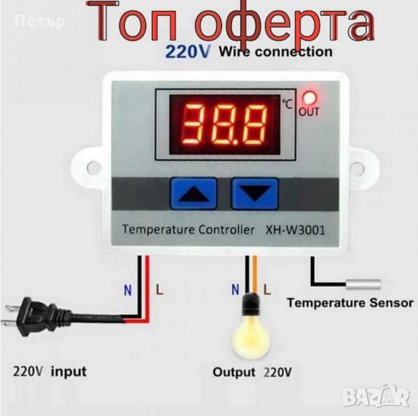 Промо Топ цена за нови Термостат , терморегулатор, регулиране на 220v, снимка 1