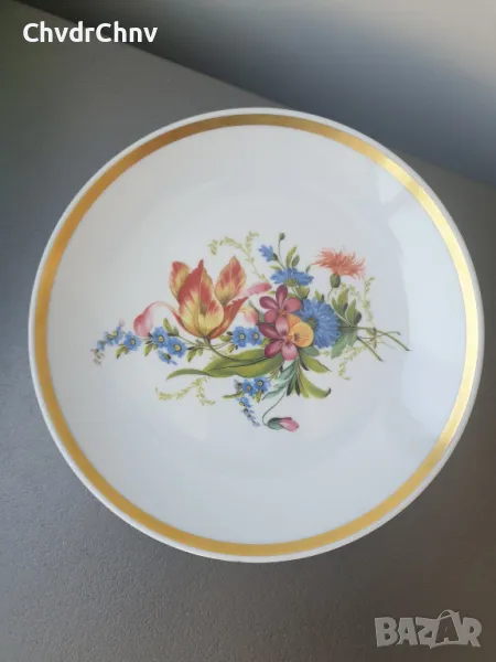 2бр Seltmann Weiden Avon/ЗЕЛТМАН колекционерски немски порцеланови чинии/цветя/чиния-картина, снимка 1
