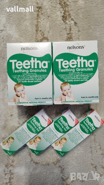 Тита за успокоение на никнещи зъби за бебета Teetha granules, Teetha gel, снимка 1