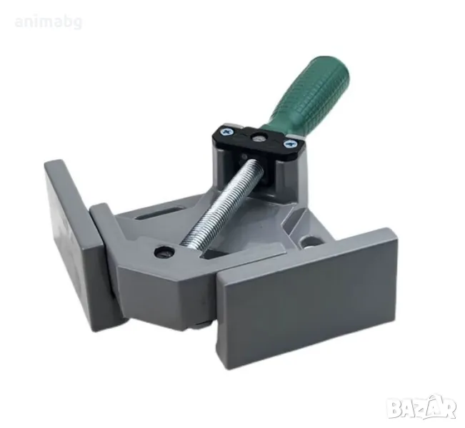 ANIMABG Скоба под прав ъгъл с една дръжка, Регулируема въртяща се челюст за заваряване, Алуминиева с, снимка 1