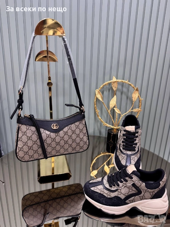 Gucci Комплект Дамска Чанта И Дамски Маратонки - Налични Различни Цветове И Модели Код SK404, снимка 1