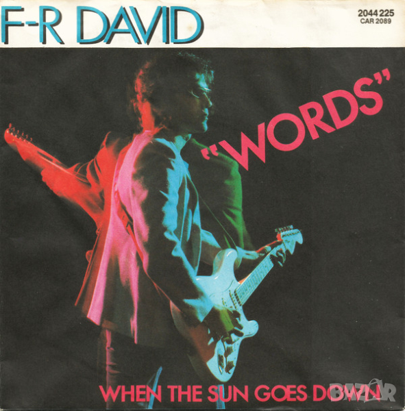 Грамофонни плочи F-R David ‎– Words 7" сингъл, снимка 1