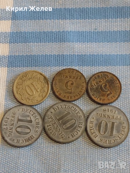 Лот монети 6 броя хелера, пфенинг Австрия, Германия за КОЛЕКЦИЯ ДЕКОРАЦИЯ 30231, снимка 1