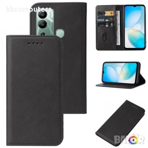 Infinix Hot 12i Magnetic Wallet Калъф и Протектор, снимка 4 - Калъфи, кейсове - 51274725