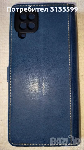 Нов кожен калъф за Samsung в синьо с магнитно закопчаване , снимка 7 - Калъфи, кейсове - 50712487