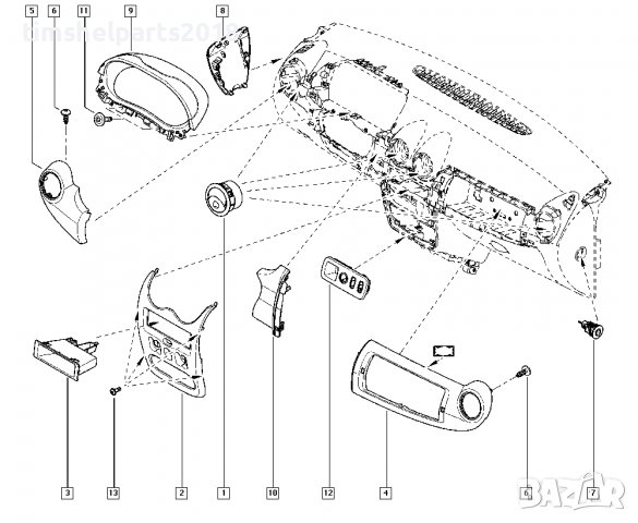 Въздуховод за Dacia Duster 2010-2017, Dacia Logan 2004-2020, Dacia Sandero 2008-2020, снимка 4 - Аксесоари и консумативи - 37057889