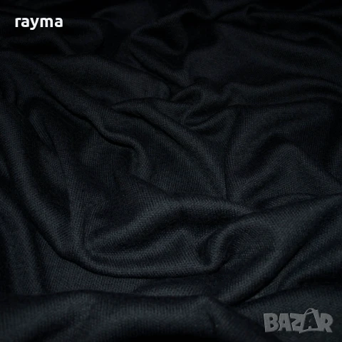 Плат италианско дизайнерско черно вълнено трико - плетиво, снимка 2 - Жилетки - 50987749