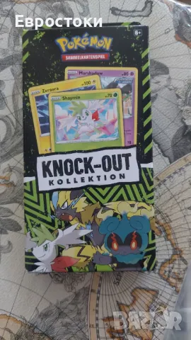 Pokémon – игра с разменни карти Knock Out Collection Shaymin, Zeraora & Marshadow. Немска версия, снимка 6 - Колекции - 47458451