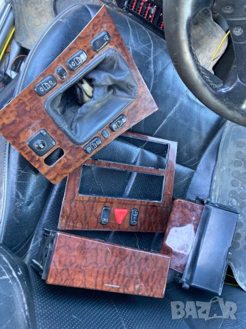 W210 панели пепелник конзола махагон интериор, снимка 1