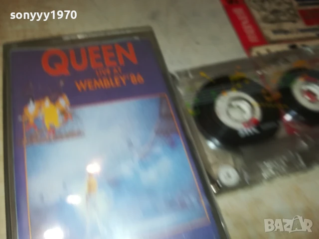 QUEEN LIVE AT WEMBLEY-TAPE 1708251901, снимка 11 - Аудио касети - 51395176