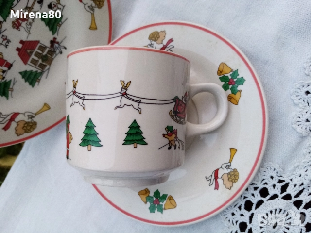 Троен коледен сет, снимка 6 - Чаши - 52632996