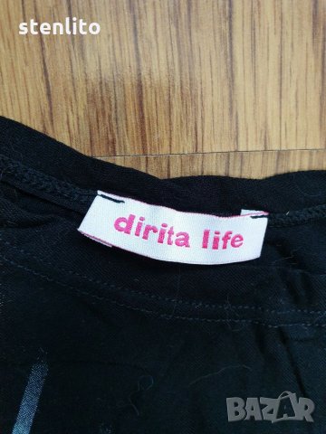 Dirita Life - Асиметрична блузка с пеперуди, снимка 5 - Тениски - 29202148