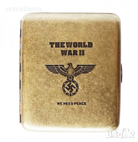 WW II Метална табакера за 20 стандартни цигари.