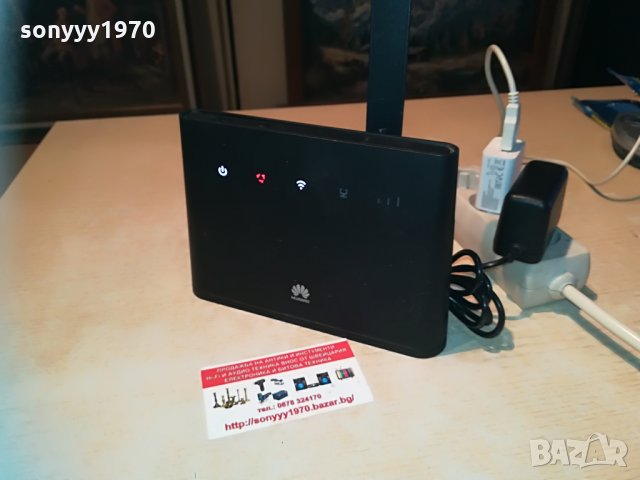 Huawei b-311-221-A1-рутер за сим карта с 1 антенa+адаптер, снимка 6 - Рутери - 29933097