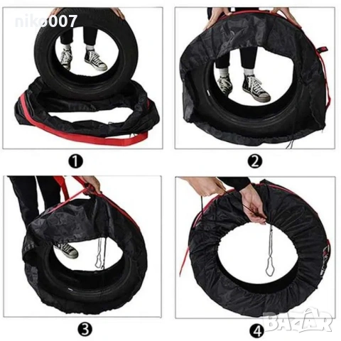 Калъфи за резервни гуми и джанти 13-17 цола за автомобил-джип-ван-мини ван, снимка 3 - Аксесоари и консумативи - 54157896