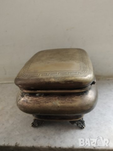 посребрена месингова кутия арт нуво, снимка 6 - Други ценни предмети - 37689479