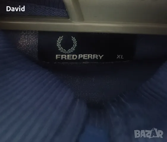 Оригинално мъжко горнище Fred Perry, снимка 3 - Спортни дрехи, екипи - 49421589