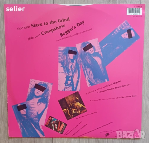 Skid Row ‎– Slave To The Grind Maxi Single 12 Издание 🇬🇧 UK 1991г-Limited Edition, Rubberised Slee, снимка 2 - Грамофонни плочи - 54317909