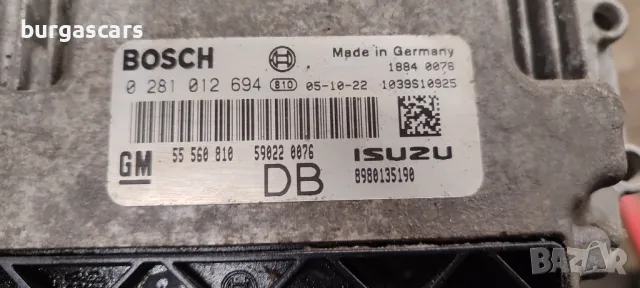 Компютър двигател 55 560 810 / 0 281 012 694 Opel Astra H 1.7CDTI-101к.с. - 150лв, снимка 2 - Части - 48536851