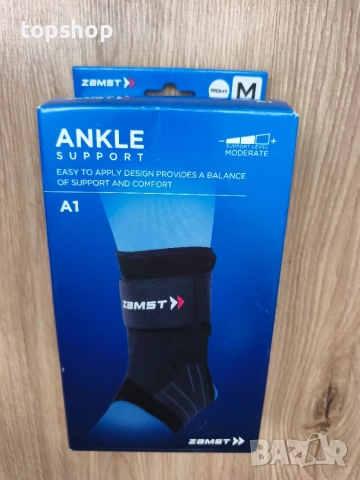 Чисто Нова Ортеза за Глезен Zamst A1 Black (Размер M - За ДЕСЕН крак) , снимка 7 - Ортези и протези - 55942329