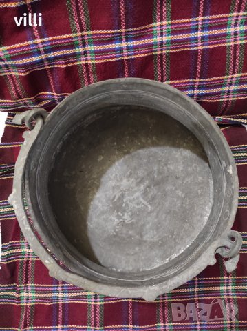 Менец ( котел ) меден , стар, снимка 2 - Антикварни и старинни предмети - 39606310