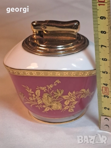 английска настолна порцеланова запалка Minton Colibri, снимка 6 - Запалки - 52437561