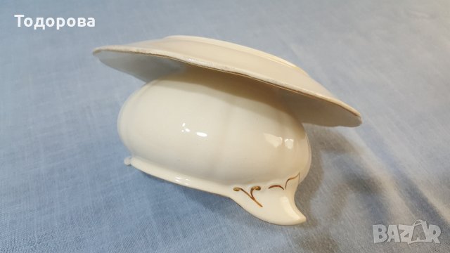 Голяма порцеланова сосиера, снимка 6 - Антикварни и старинни предмети - 31974195