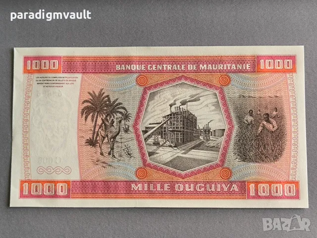 Банкнота - Мавритания - 1000 угия UNC | 1981г., снимка 2 - Нумизматика и бонистика - 50383928
