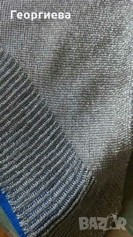 Нова интересна блуза в синьо и сребристо🍀👕S/M,M👗🍀арт.605, снимка 8 - Други - 29622095