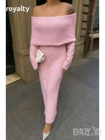 Дамски Елегантни Рокли Различни Цветове , снимка 2 - Рокли - 52511769