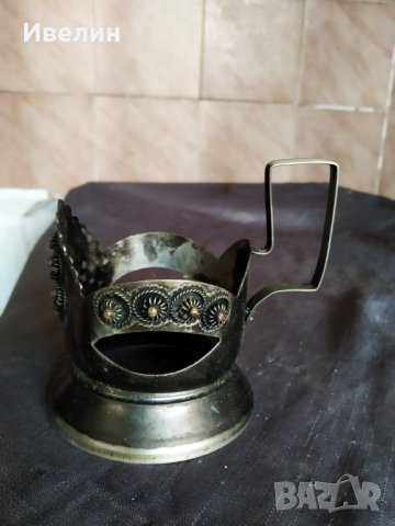 пет стари посребрени метални стакана, снимка 3 - Антикварни и старинни предмети - 29580260