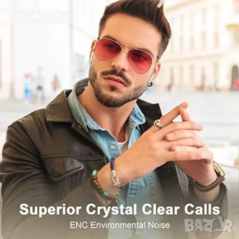 Нови Bluetooth 5.3 Безжични Слушалки, HD Микрофон, IP7 Защита, снимка 2 - Bluetooth слушалки - 49450989