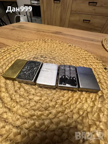 Лот от пет оригинални запалки Zippo
