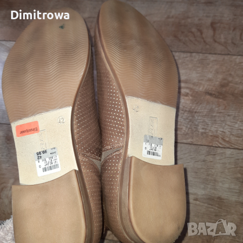 н.42 COX Chelsea Ankle Suede Leather Boots Women Beige , снимка 4 - Дамски боти - 44584855