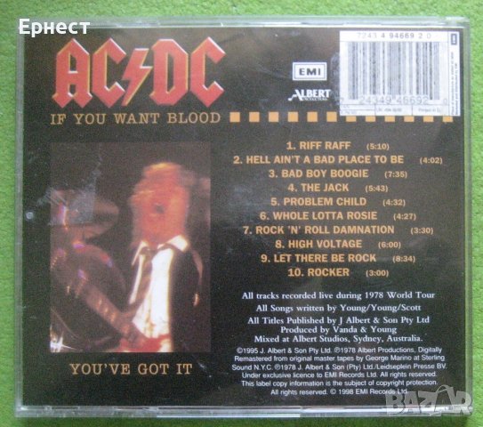 AC/DC - If You want Blood CD, снимка 4 - CD дискове - 42861682
