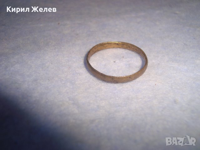СТАРА БРОНЗОВА ФИНА ХАЛКА РЕТРО СТИЛ ПРЪСТЕН РЪЧНА ИЗРАБОТКА 29133, снимка 3 - Антикварни и старинни предмети - 37412655