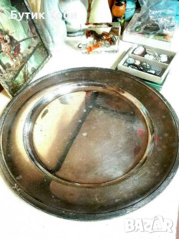 Старинни посребрени маркирани  плата, снимка 7 - Антикварни и старинни предмети - 31868573