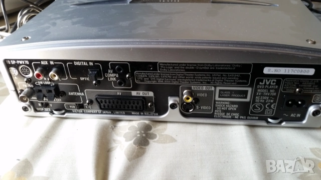 JVC RM-STHV70R и DVD XV-THV70 , снимка 9 - Плейъри, домашно кино, прожектори - 54119274
