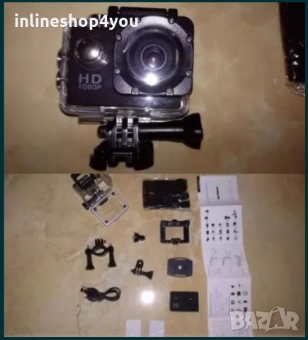 Екшън Камера 1080p 16 MP с аксесоари - Waterproof Action Camerа, снимка 3 - Камери - 34175872