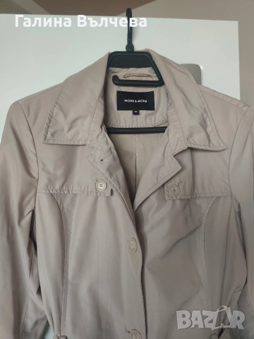 Дамски тренчкот с колан и джобове, снимка 4 - Якета - 54303240