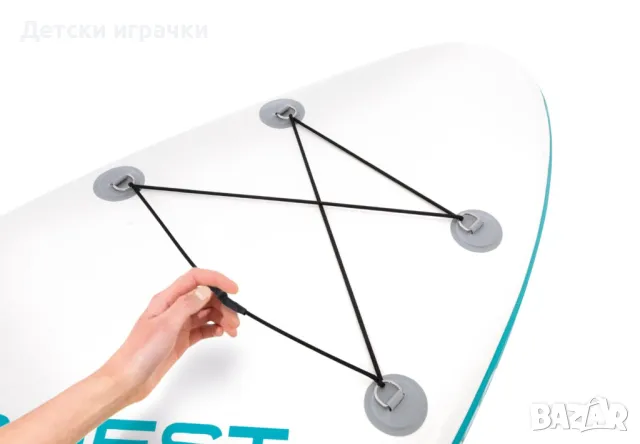 Надуваем Падълборд Youth SUP борд с гребло INTEX Aqua Quest 240, 244 х 76 х 13 см, снимка 11 - Водни спортове - 49981866