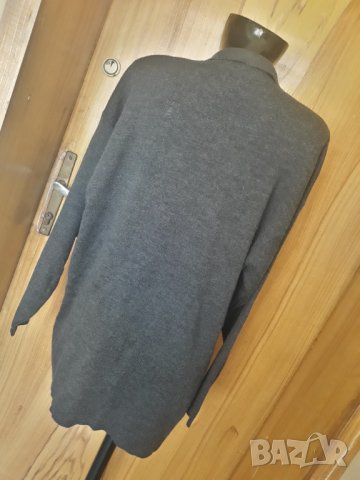 Тъмно сива зимна блуза с декоративни копчета звездички 3ХЛ, снимка 4 - Блузи с дълъг ръкав и пуловери - 35052455