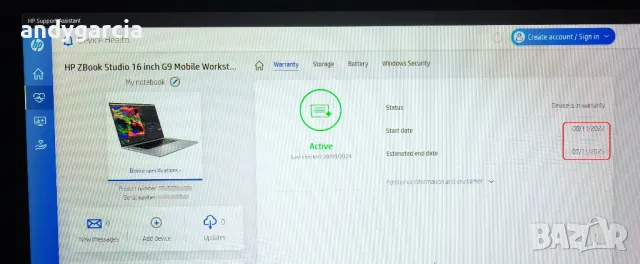 HP ZBook Studio 16 G9/Intel Core i7-12700H/NVidia RTX A1000/16GB RAM/512GB SSD/16' FHD+ IPS 400nits, снимка 2 - Лаптопи за работа - 47302966