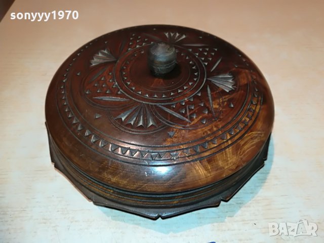 КРЪГЛА КУТИЯ С КАПАК-ВНОС ФРАНЦИЯ, снимка 5 - Антикварни и старинни предмети - 29496026