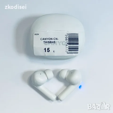 Bluetooth слушалки CANYON CN-TWS8WS