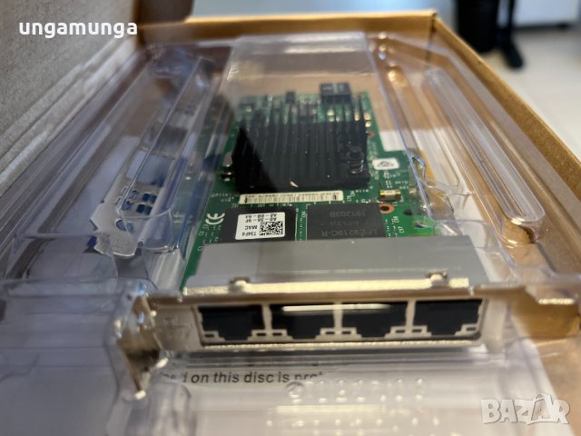 Мрежови адаптер - DELL INTEL I350-T4 QUAD PORT GIGABIT ETHERNET ADAPTER, снимка 2 - Мрежови адаптери - 37015678
