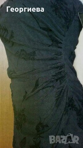 Стилна черна еластична рокля👗🍀XS,S,S/M👗🍀арт.463, снимка 2 - Рокли - 29789140