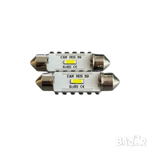 LED крушки софитни 39mm 12V 2 броя