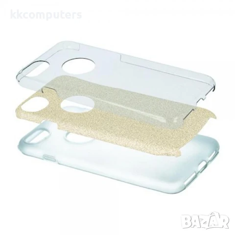 Калъф Glitter 3в1 за Samsung A54 5G / Сребрист / Баркод : 3132212