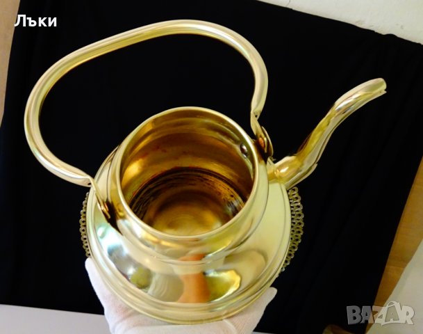 Бронзов чайник 3 литра,позлата. , снимка 9 - Антикварни и старинни предмети - 37512772